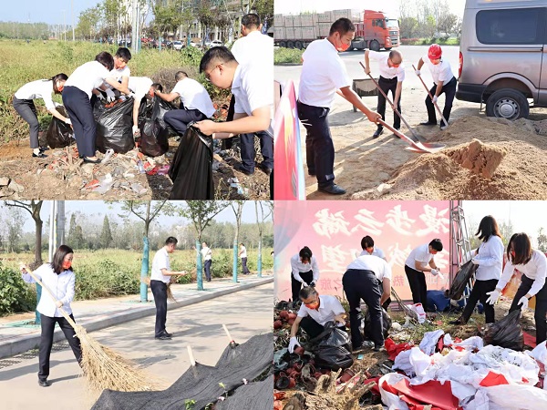 霍邱項目開展“衛生大掃除，黨員我先行”主題活動
