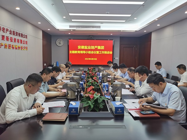 安徽鹽業(yè)地產(chǎn)集團召開學習貫徹習近平新時代中國特色社會主義思想主題教育領導小組會議暨工作推進會